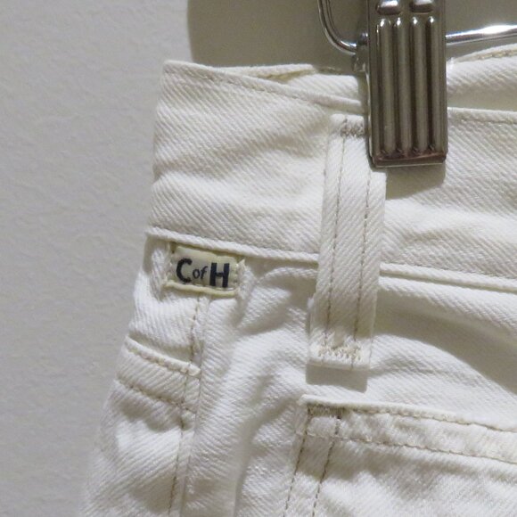 CITIZENS OF HUMANITY Rosa Culotte Denim Jean Shorts White Perla Coastal Preppy - Picture 9 of 11